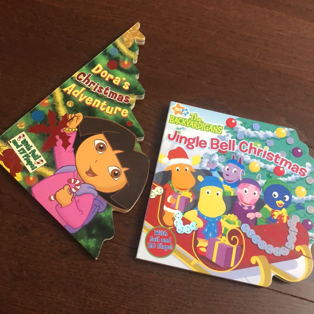 Christmas Board Books with liftable flaps | 2 Books